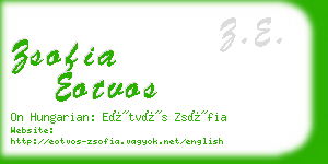 zsofia eotvos business card